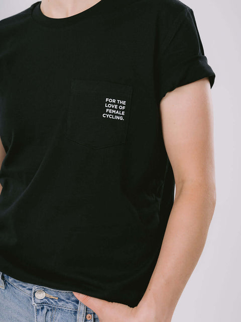Shirt #femalecycling black